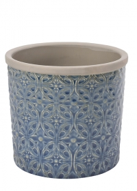 Кашпо керамическое, L  Porto Blue Indoor Pots Collection Burgon & Ball  картинка 1