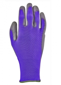 Перчатки садовые с нитрилом Violet Colors Blackfox фото