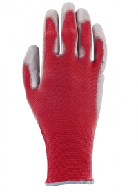Садовые перчатки тонкие с нитрилом Colors Red AJS-Blackfox фото