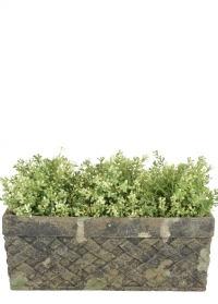 Керамическое прямоугольное кашпо для растений Aged Ceramic Esschert Design фото