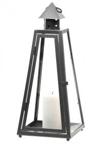 Подсвечник-фонарь металлический напольный Пирамида WL84 Esschert Design фото