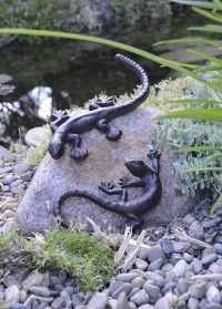 Декоративная садовая фигурка из чугуна Ящерица Esschert Design TT158 фото