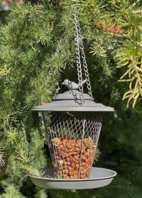 Декоративная металлическая кормушка для птиц для орехов Grey Metal FB400 Esschert Design фото