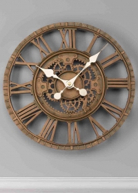 Часы настенные скелетоны Newby Bronze Smart Garden фото