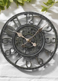 Часы настенные скелетоны для дома и улицы Newby Verdigris Smart Garden заказ на сайте Consta Garden