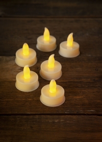 Светодиодные чайные свечи – набор 6 шт. Flameless LED T-Light Smart Garden фото