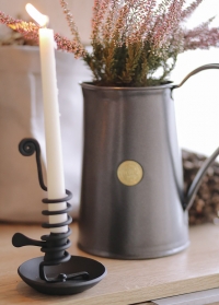 Скандинавский подсвечник для высокой свечи в стиле рустик Dana Black Lene Bjerre фото