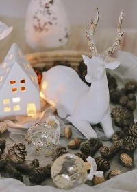 Фигурка рождественского оленя Lene Bjerre (Дания) - новогоднее интерьерное украшение фото