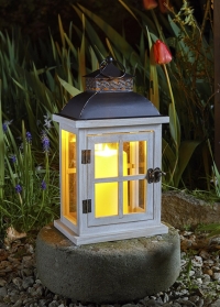Подсвечник-фонарь декоративный деревянный Minster by Outside In Smart Garden фото