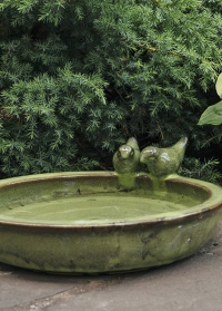 Керамическая купальня для птиц для дачи и сада Green FB489 Esschert Design фото