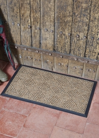 Придверный грязезащитный коврик на резиновой основе Chequered Smart Garden фото