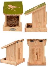 Деревянная настенная кормушка для птиц Домик для дачи FB540 от Esschert Design фото
