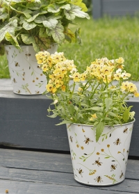 Металлическое кашпо для цветов Пчелы BEE036 Esschert Design фото заказать на сайте Consta Garden
