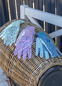  Перчатки садовые из хлопка с пупырышками - набор 3 шт. Flowerfield от Briers (Великобритания) фото