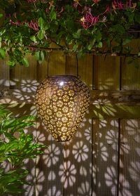 Садовый фонарь подвесной на солнечной батарее Zahra Bronze от Smart Garden купить в интернет-магазине Consta Garden