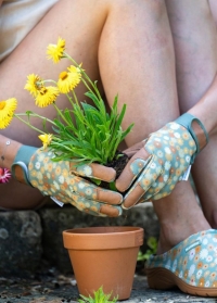 Перчатки защитные кожаные садовые Lizia Green от AJS-Blackfox купить в интернет-магазине Consta Garden
