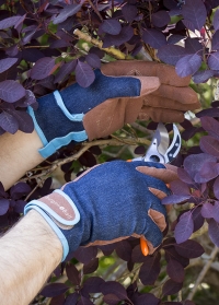 Перчатки защитные мужские для работы в саду и на даче Dig The Glove Denim Burgon & Ball фото