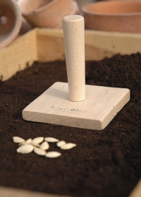 Инструмент для посева семян - трамбователь грунта квадратный Burgon Ball фото.jpg