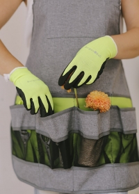 Перчатки садовые с латексом флуоресцентные Florabrite Burgon & Ball фото.jpg